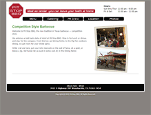 Tablet Screenshot of pitstopbbq.net